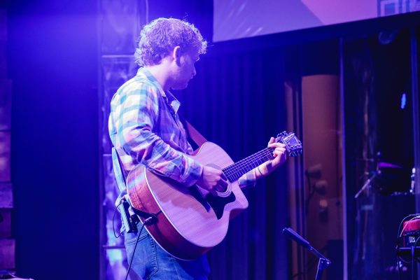 man playing guitar